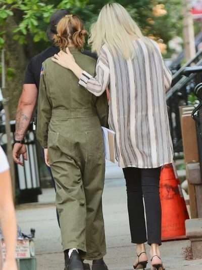 The Kill Room Maya Hawke Green Cotton Jumpsuit