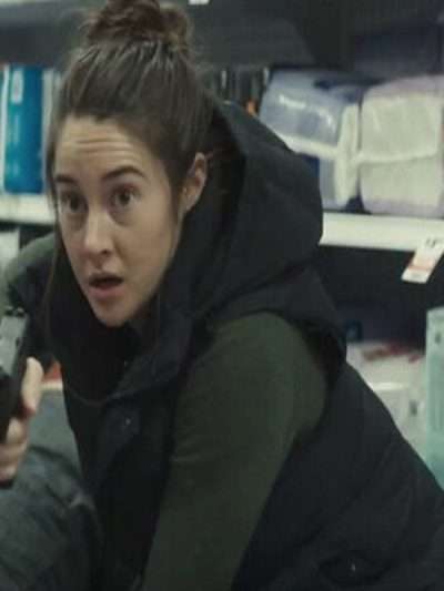 Shailene Woodley To Catch a Killer 2023 Black Vest