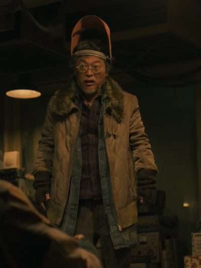 Grandpa Black Knight S01 Shearling Jacket