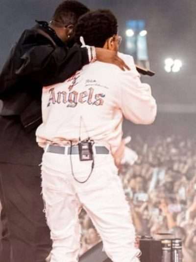 Coachella 2023 The Weeknd Bomber White Jacket