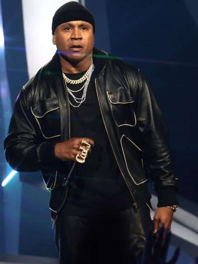 LL Cool J MTV Video Music Awards Black Bomber Leather
