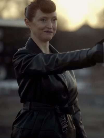 Janine Theriault Relax I'm from the Future 2023 Leather Coat