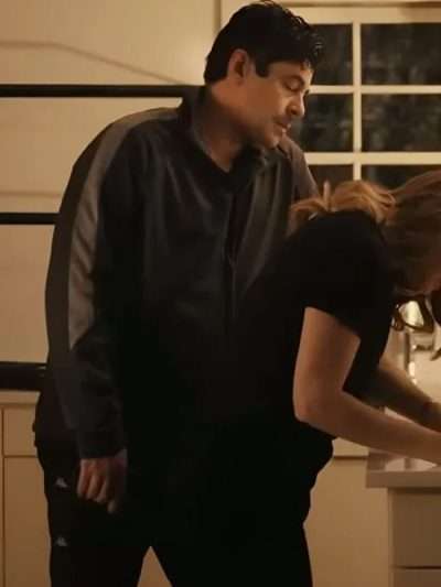 Benicio Del Toro Reptile 2023 Black Jacket