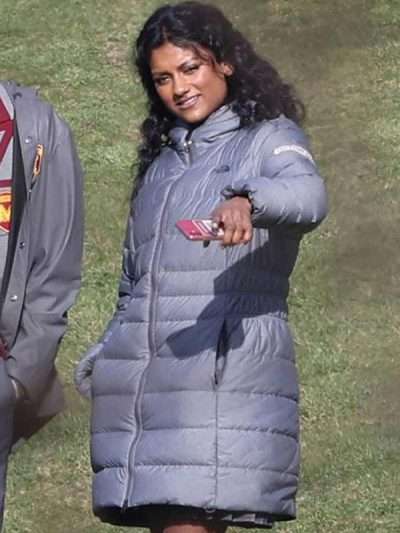 Olivia Hanan Sex Education Puffer Coat