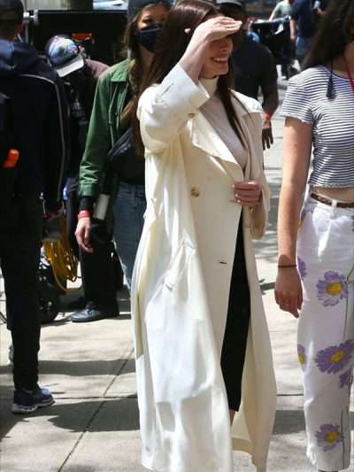 Anne Hathaway She Came to Me Wool Coat