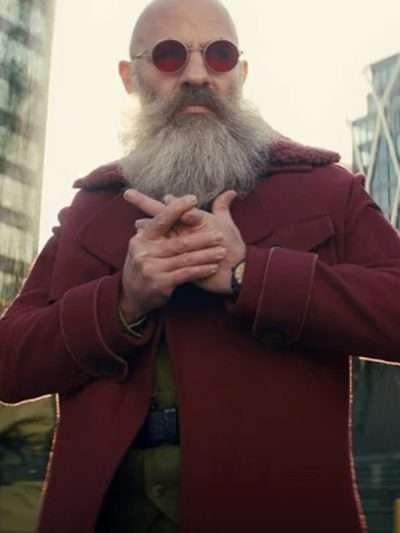 Sweet Tooth General Abbot Maroon Wool Coat
