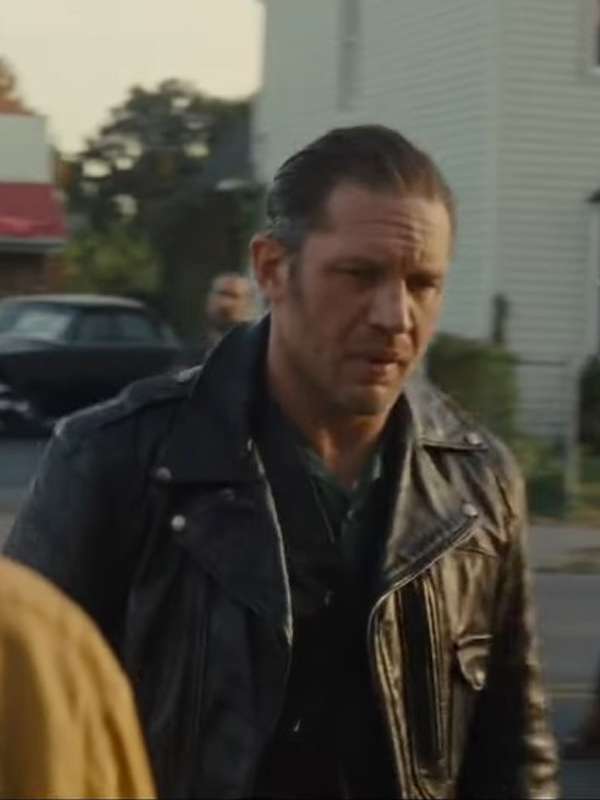 Tom Hardy The Bikeriders 2024 Black Leather Jacket - Image 4