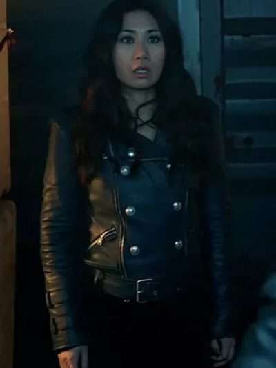 Liza Lapira The Equalizer S03 Black Leather Jacket