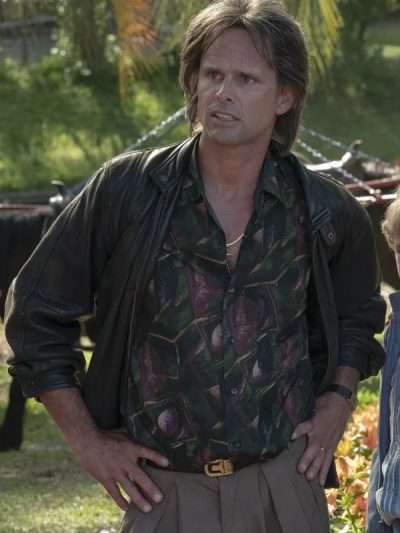 The Righteous Gemstones Baby Billy Freeman Black Leather Jacket