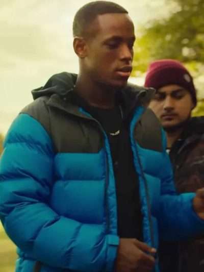 Jamie Top Boy S03 Blue Puffer Jacket