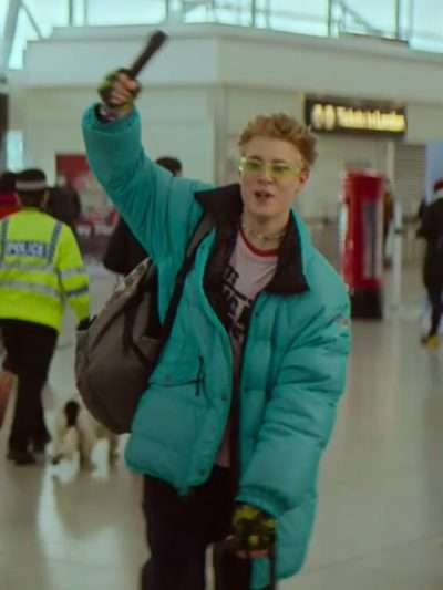 Love at First Sight 2023 Ben Hardy Puffer Jacket