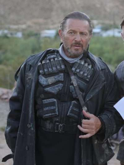 Costas Mandylor Bloodthirst Black Leather Coat