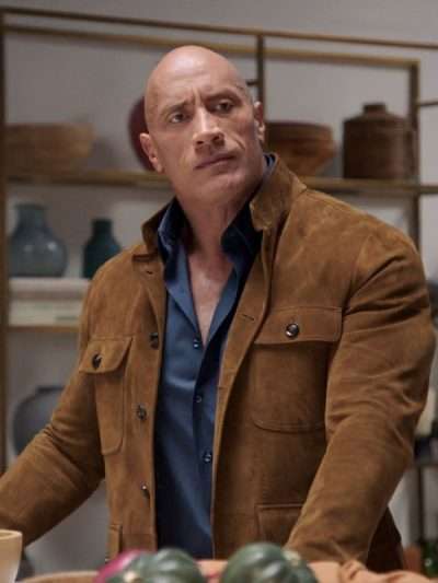 Dwayne Johnson Young Rock S02 Brown Suede Leather Jacket