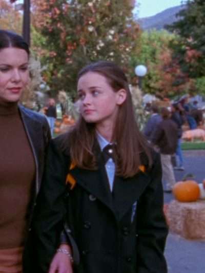 Gilmore Girls S03 Rory Gilmore Black Wool Coat