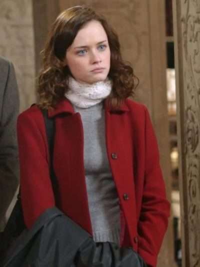 Gilmore Girls S05 Rory Gilmore Red Wool Coat