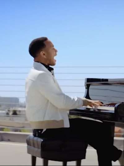 John Legend Higher Song White Bomber Jacket