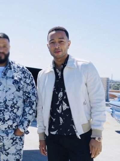 John Legend Higher White Bomber Jacket