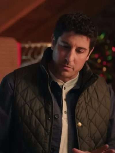 Best Christmas Ever 2023 Jason Biggs Green Vest