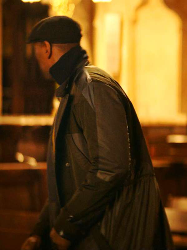 Lupin S03 Assane Trench Blue and Black Trench Coat