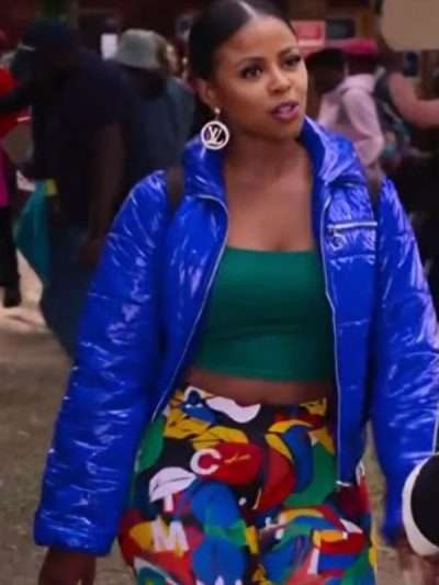 Mbali Hadebe Miseducation S01 Blue Puffer Jacket