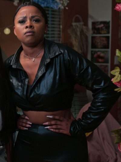 Mbali Hadebe Miseducation S01 Black Leather Jacket