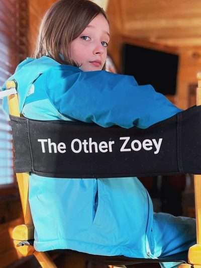 The Other Zoey 2023 Olive Abercrombie Blue Jacket
