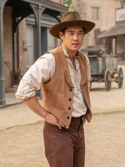Dr. Ben Song Quantum Leap Brown Suede Leather Vest