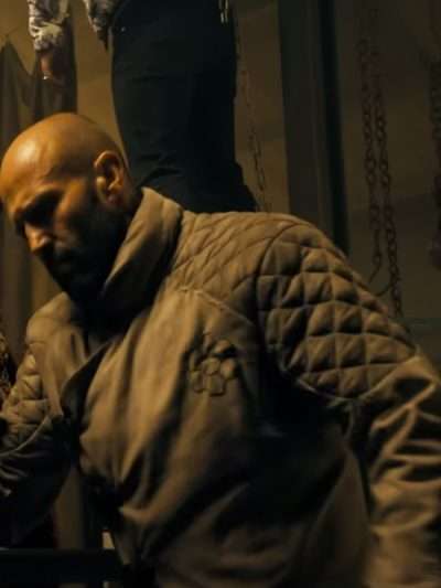 Jason Statham The Beekeeper 2024 Beige Jacket