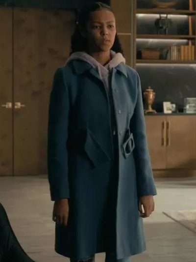 Lenore The Fall of the House of Usher S01 Blue Wool Coat