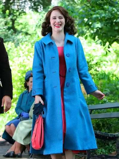 Miriam Maisel The Marvelous Mrs. Maisel Blue Trench Coat