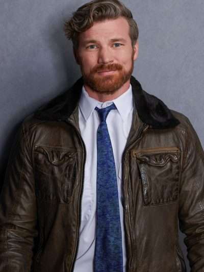 Derek Theler The Naughty Nine 2023 Brown Leather Jacket