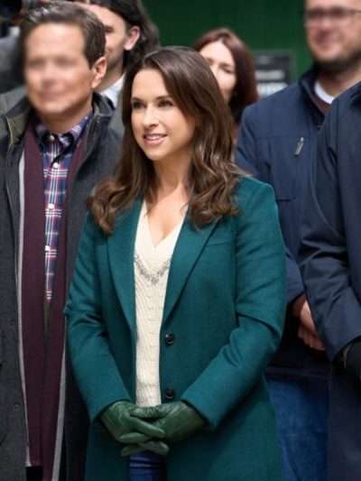Lacey Chabert A Merry Scottish Christmas 2023 Coat