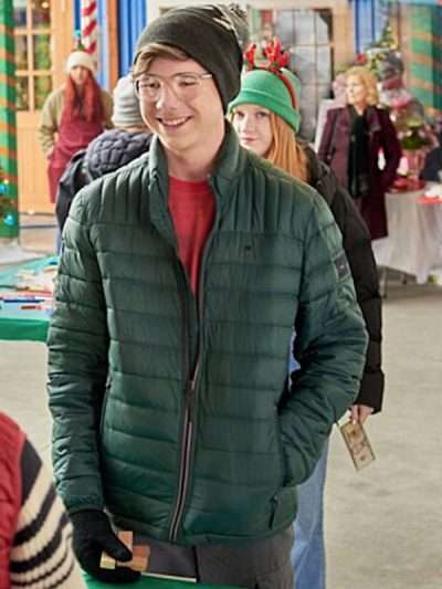 Auldin Maxwell A World Record Christmas Green Puffer Jacket