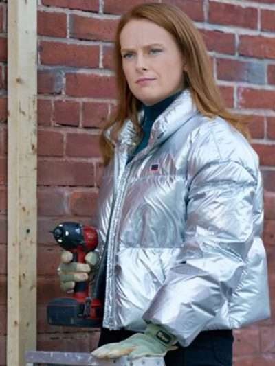 Alex Paxton-Beesley Our Christmas Mural 2023 Silver Puffer Jacket
