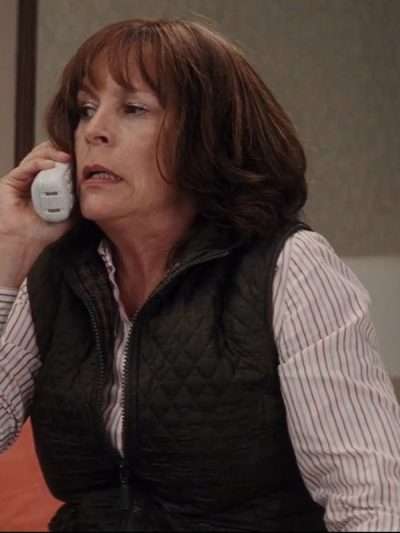 Jamie Lee Curtis Christmas with the Kranks Green Quilted Vest