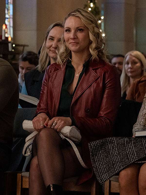 Lanie McAuley Country Hearts Christmas Leather Trench Coat