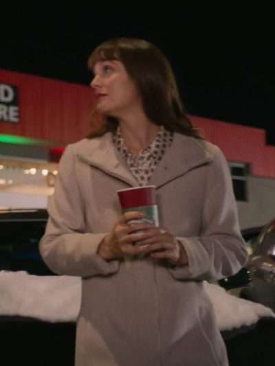 Leighton Meester EXmas Wool Coat