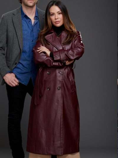 Janel Parrish Family History Mysteries Buried Past Leather Coat