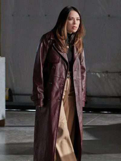 Janel Parrish Family History Mysteries Buried Past Leather Coat