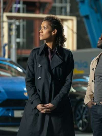 Gugu Mbatha-Raw Lift Black Coat