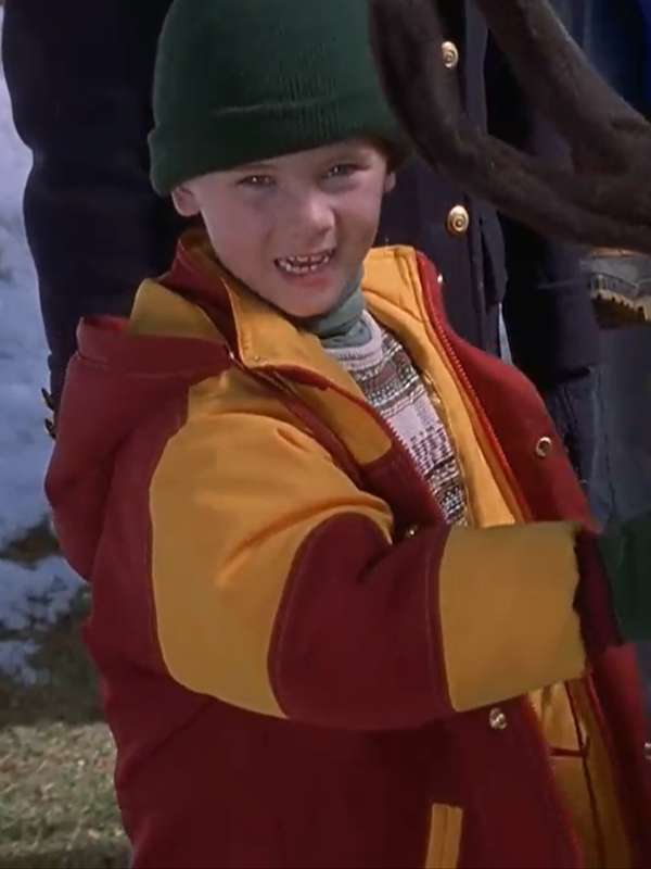 Jake Lloyd Jingle All the Way Red and Yellow Hooded Jacket