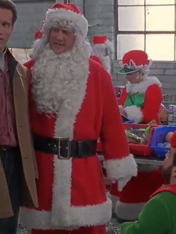Jim Belushi Jingle All the Way Red Mall Santa Red Coat