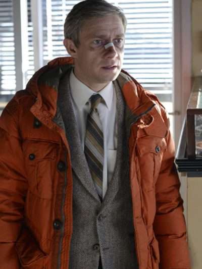 Fargo S01 Lester Nygaard Orange Puffer Jacket