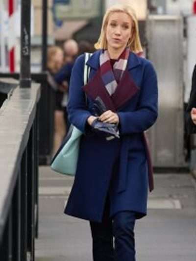 Jessy Schram Mystic Christmas Coat