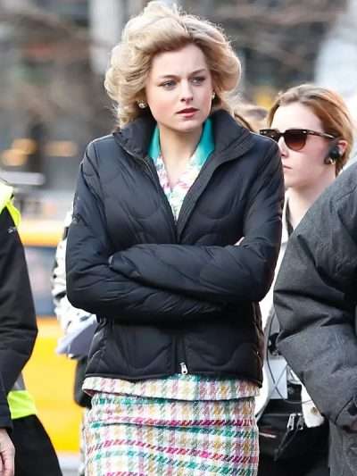 The Crown S04 Princess Diana Black Jacket