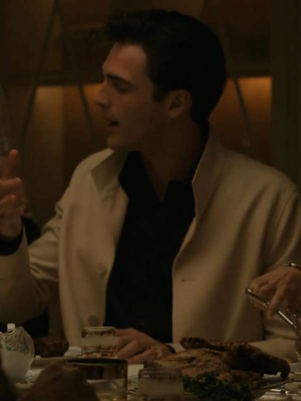 Jacob Elordi Priscilla White Jacket