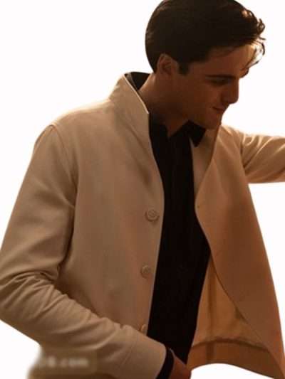 Jacob Elordi Priscilla 2023 White Jacket