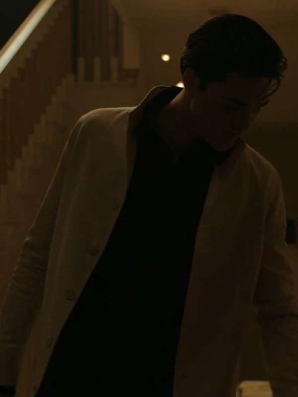 Jacob Elordi Priscilla White Cotton Jacket