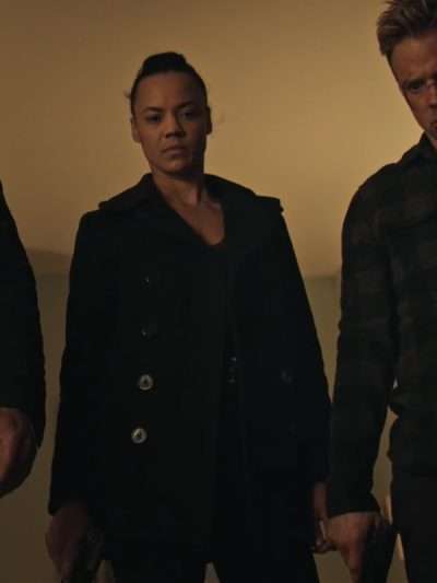 Reacher S02 Frances Neagley Black Coat