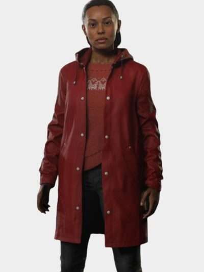 Alan Wake 2 Saga Anderson Red Leather Coat